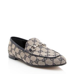 Gucci GG Canvas Horsebit Jordaan Loafers - Size 6 / 36